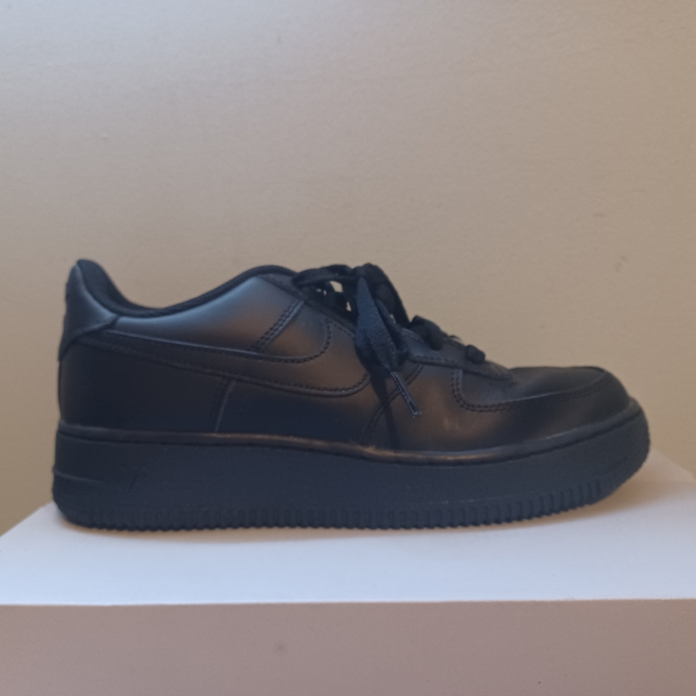 Black Leather Sneakers
